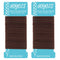 HOYOLS Ponytail Holders Hair Ties, No Metal Braided Bands, Elastic Thick Tie for Women, 50 Count, Brown