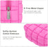 E-Tree Cute Makeup Bag - Quilted Cosmetic Pouch for Purse, Toiletry Zipper Pouch, Checkered Travel Case