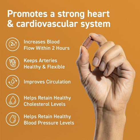 CocoaVia Cardio Health Supplement, 30 Day, 500mg Cocoa Flavanols for Heart Health, Vegan, Dark Chocolate