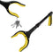 Grabber Reacher Tool, 19 Inch Long Foldable Pick Up Stick, Heavy Duty Trash Picker with Magnetic Tip, Yellow