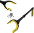 Grabber Reacher Tool, 19 Inch Long Foldable Pick Up Stick, Heavy Duty Trash Picker with Magnetic Tip, Yellow