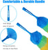 3 Pack Upgrade 19” Rainbow Static Feather Duster with Washable Head - Bigger Head, More Fibers, Less Loss