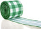 ATRBB Green and White Buffalo Plaid Ribbon, 10 Yards by 2.5 Inches for St Patrick's Day Decoration and Craft Bows