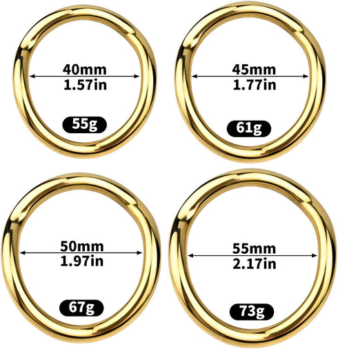 Stainless Steel Curved Shape Penis Cock Rings Metal Ring Penis Loop Metal Delay Ring Stronger Erection Enhancer Sexual