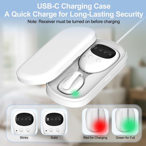 Maxsolve 3 New Wireless Bed Wetting Alarm for Boys and Girls, USB-C Rechargeable Bedwetting Alarm with Working Modes