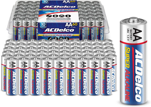 ACDelco 60-Count AA Maximum Power Super Alkaline Battery (Pack of 1)