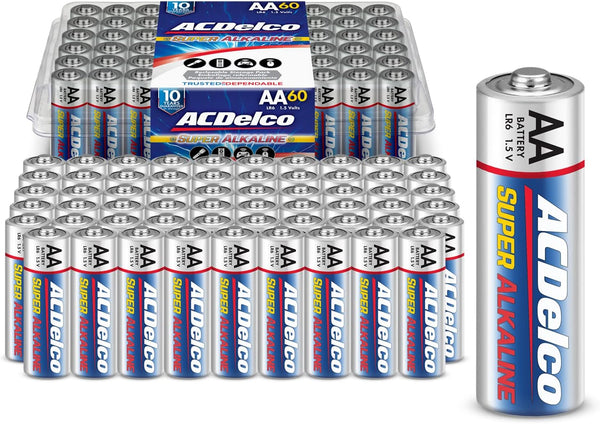 ACDelco 60-Count AA Maximum Power Super Alkaline Battery (Pack of 1)