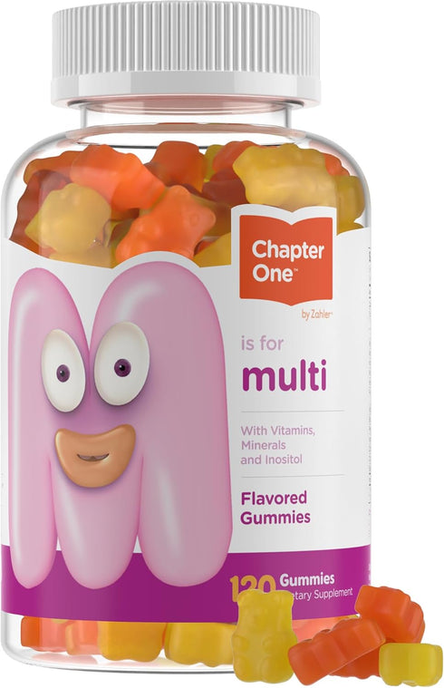 Zahler Chapter One Kids Multivitamin Gummy with 13 Vitamins & Nutrients, 120 Flavored Gummies, Certified Kosher
