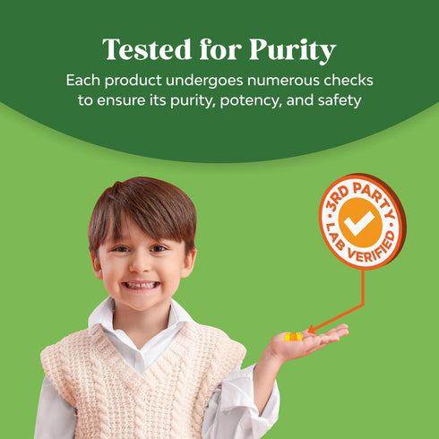 Plant Based Omega 3 Gummies for Kids - Delicious DHA Gummies for Vision, Immunity & Focus - Vegetarian, 60 Servings