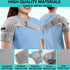 Shoulder Brace for Torn Rotator Cuff Recovery, Adjustable Fit Sleeve Wrap for AC Joint Pain Relief, Small, Gray