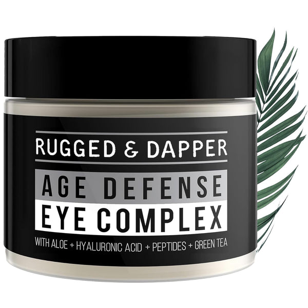 RUGGED & DAPPER Premium Men's Eye Cream | Age Defense for Dark Circles, Wrinkles & Puffy Eyes | Unscented with