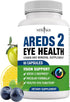 NEW AGE AREDS 2 Eye Vitamin with Bilberry 6000mg, Lutein & Zeaxanthin, 60 Count