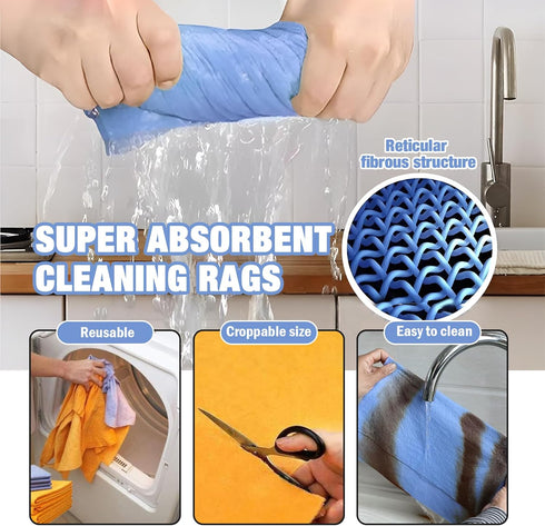 Wshxjzyay Shammy, Stains(8 Pack) Ultra-Absorbent Miracle Cleaning Super Absorbent Cleaning Cloth Multi-Purpose