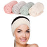 Whaline 4 Pack Spa Facial Headband, Adjustable Makeup Hair Wrap for Face Washing, Shower, Sports Yoga