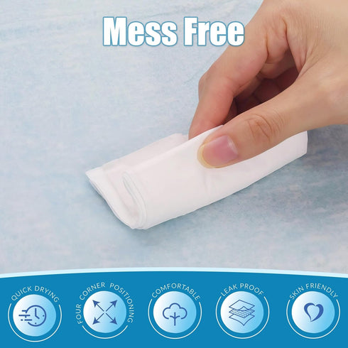 Warmify 100 Count 30" 36" Disposable Bed Pads x for Adults, Kids & Pets Super Absorbent Chucks Pads with Waterproof