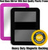 Magnetic Mirror for Locker, 5x7 inch Grass Green Framed Real Glass Make-up Mirror for School, Home