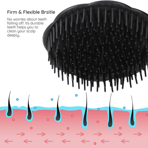 Segbeauty 2pcs Scalp Massage Shampoo Brush, Deep Cleaning Hair Brush for Men and Pet Grooming