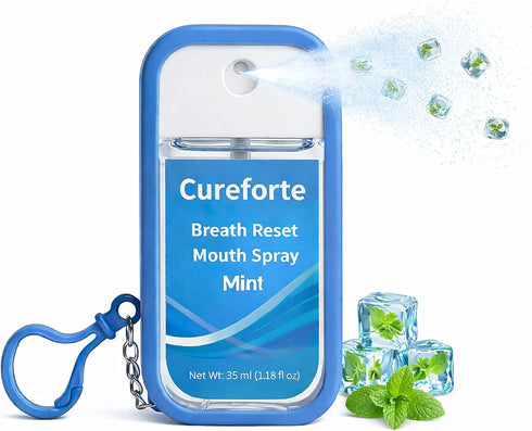 Breath Reset Mouth Spray OTC Oral Antiseptic, Relieves Dry Mouth CPC +