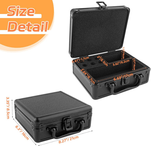 YSSPPOY 3ml 30ml Dual and Peptide Case for Fridge, Vial Holder with Ultra-Thick Sponge, Large Room for Syringes