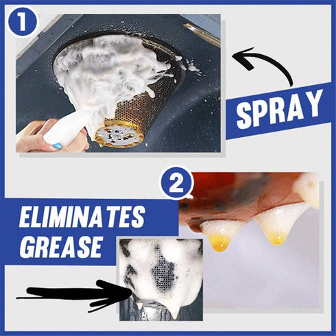 Qklovni (100ml) Kitchen All-Purpose Bubble Cleaner, Foam Spray Grease Cleaner,Multi-Function Cleaning Agent