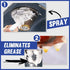 Qklovni (100ml) Kitchen All-Purpose Bubble Cleaner, Foam Spray Grease Cleaner,Multi-Function Cleaning Agent