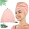 Leekalos Castor Oil Pack Wrap For Head, Reusable Organic Cotton Sleep Cap