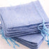 Tvoip 30Pack Burlap Bags with Drawstring, Gift Bags for Wedding Party and DIY Craft (Light Blue)