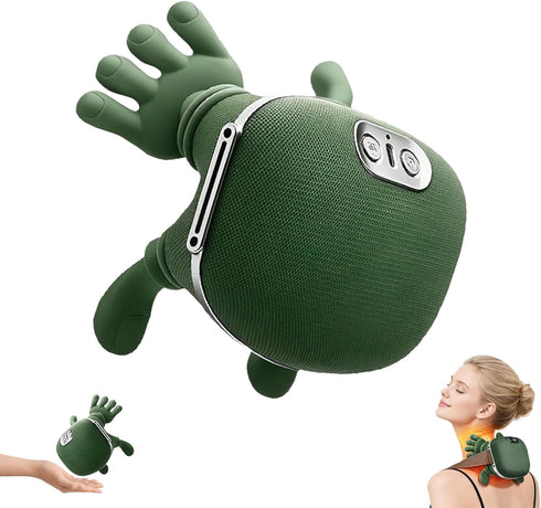 Heated Neck and Shoulder Massager with Finger-Like Kneading Nodes, Deep Tissue Massage