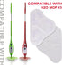 H2O H20 X5 8 Pack Sgizoku Microfiber Steam Mop Pad Replacement Compatible with Mop Steam Steam Cleaners Washable