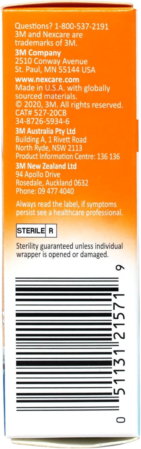 Nexcare Waterproof Cushioned Bandages, Assorted Sizes, 20 Count
