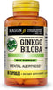 MASON NATURAL Ginkgo Biloba - 60 Capsules for Mental Alertness and Brain Function Support