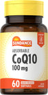 CoQ10 100mg | 60 Absorbable Softgels | Non-GMO and Gluten Free Supplement by Sundance