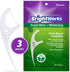225 Piece BrightWorks Fresh Mint + Whitening Dental Flossers, 75 Count (Pack of 3) with Plant-Based Handles