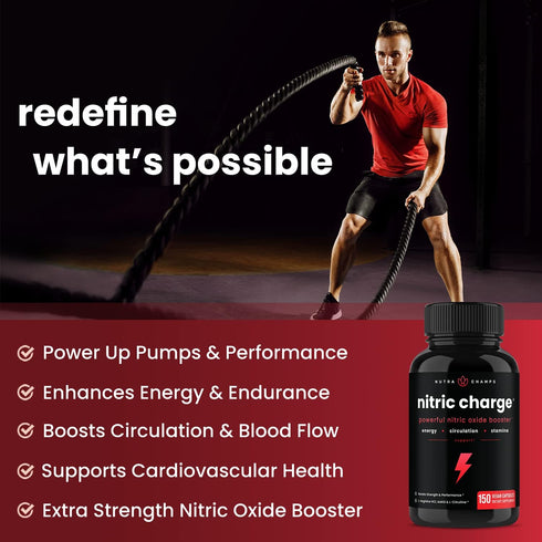 Nitric Oxide Supplement, L-Arginine, L Citrulline Malate, AAKG, Pine Bark, Grape Seed Extract, Extra Strength Booster
