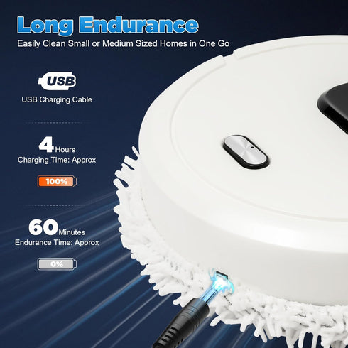 TOWIUOA 1200mah 10000rpm 4 Floor Cleaner Machine, Electric Mop Electric Floor Cleaner with Gears Long Endurance