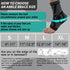 INDEEMAX Ankle Brace Compression Sleeve, Copper Infused Support for Sprained Ankle, Plantar Fasciitis, Sliver Black, M