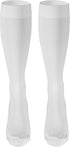 Truform 20-30 mmHg Compression Stockings, Knee High Length, Closed Toe, White, X-Large