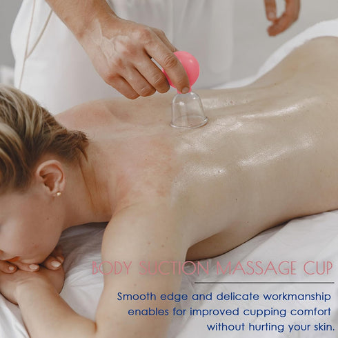 okmaba 4PCS Set, Glass Facial Cupping Anti Aging Face Cupping Cups for Face & Neck Lift, Glowing Skin - Rejuvenation
