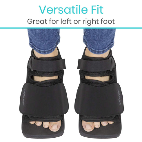 Vive Wedge Post-Op Shoe - Offloading Boot for Heel or Ankle Pain - Medical Foot Recovery for Bone or Soft Tissue