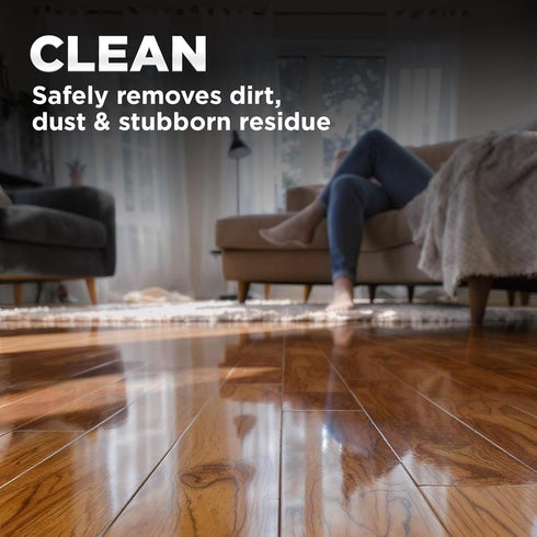 Weiman Hardwood Floor Cleaner and Polish Restorer Combo - 2 Pack, Natural Shine, Removes Scratches