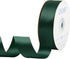 1 Inch Hunter Green Double Face Satin Ribbon, 25 Yards for Gift Wrapping, Hair Bows, Chair Sash, Floral Craft