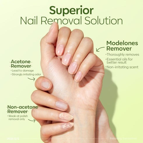 Modelones Acetone Nail Polish Remover, Professional Gel Polish Remover, Nail Glue Remover with Jojoba Oil for Nail