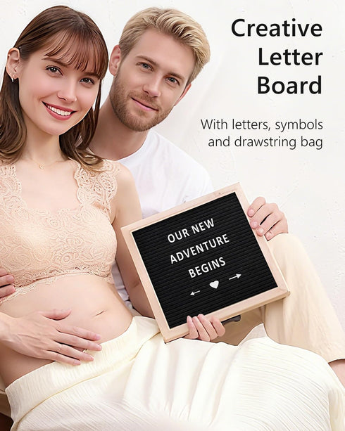 Set, Pregnancy Announcement Baby Announcement Props Ideas Include Letter Board, Pregnancy Test Box, Baby Onesie