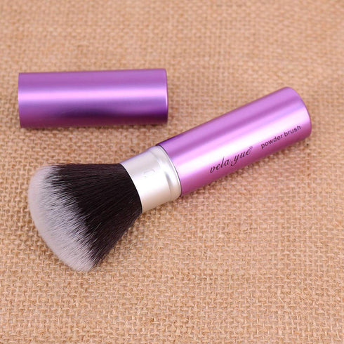Vela.Yue Retractable Face Kabuki Brush, Round Powder Makeup Brush