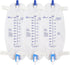 Easy-Tap Leg Bag Urinary Drainage Bag, 1000ml, Anti-Reflux Valve, Cloth Straps, Easy Flip Drain, Pack of 3