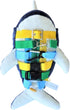 SENSORY4U Narwhal Buckle Pillow, Sensory Motor Aid for Fine Motor Skills and Pediatric Occupational Therapy Support