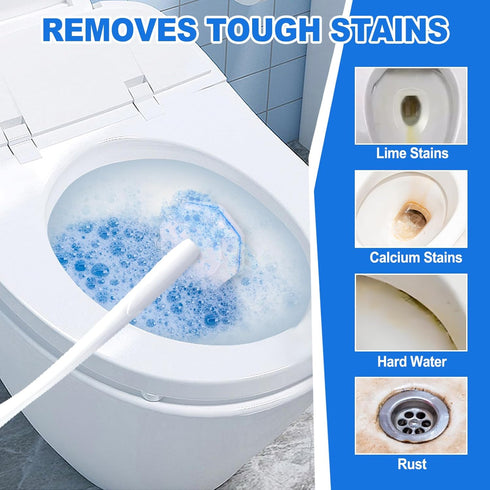 Zeefpod 100 Count Fragrance4X Disposable Toilet Brush,Toilet Cleaner Wand Refills Compatible with Most Toilet Brushes