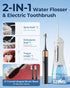 Sonic Electric Toothbrush and Electric Floss for Adults and Kids, Electric Toothbrush Water Flosser Adults, Water
