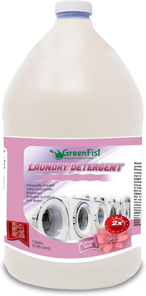 Liquid Laundry Detergent, 128 oz (1 Gallon), 80 Loads, Fresh Pleasant Scent