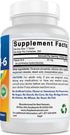 Best Naturals Vitamin B6 25mg - 250 Tablets (Pack of 2)